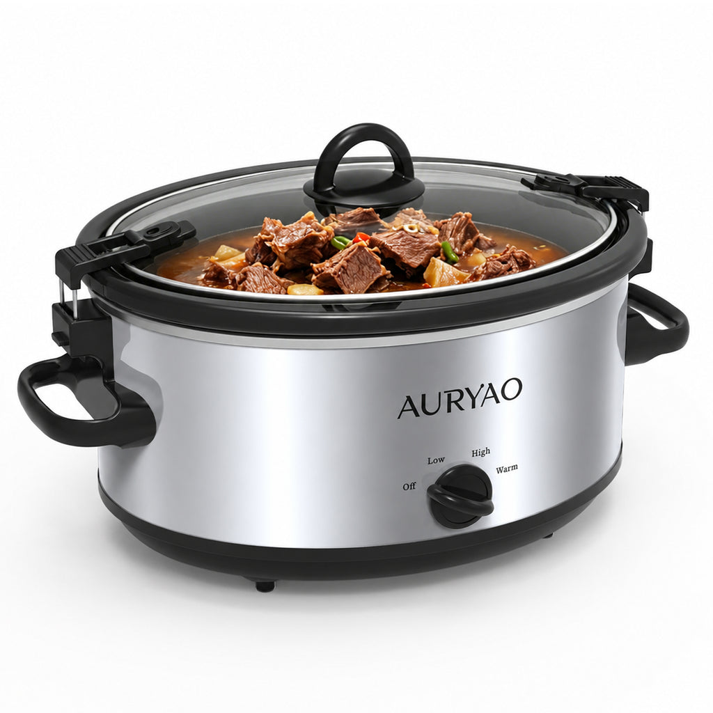 6QT Manual Sliver slow-cookers