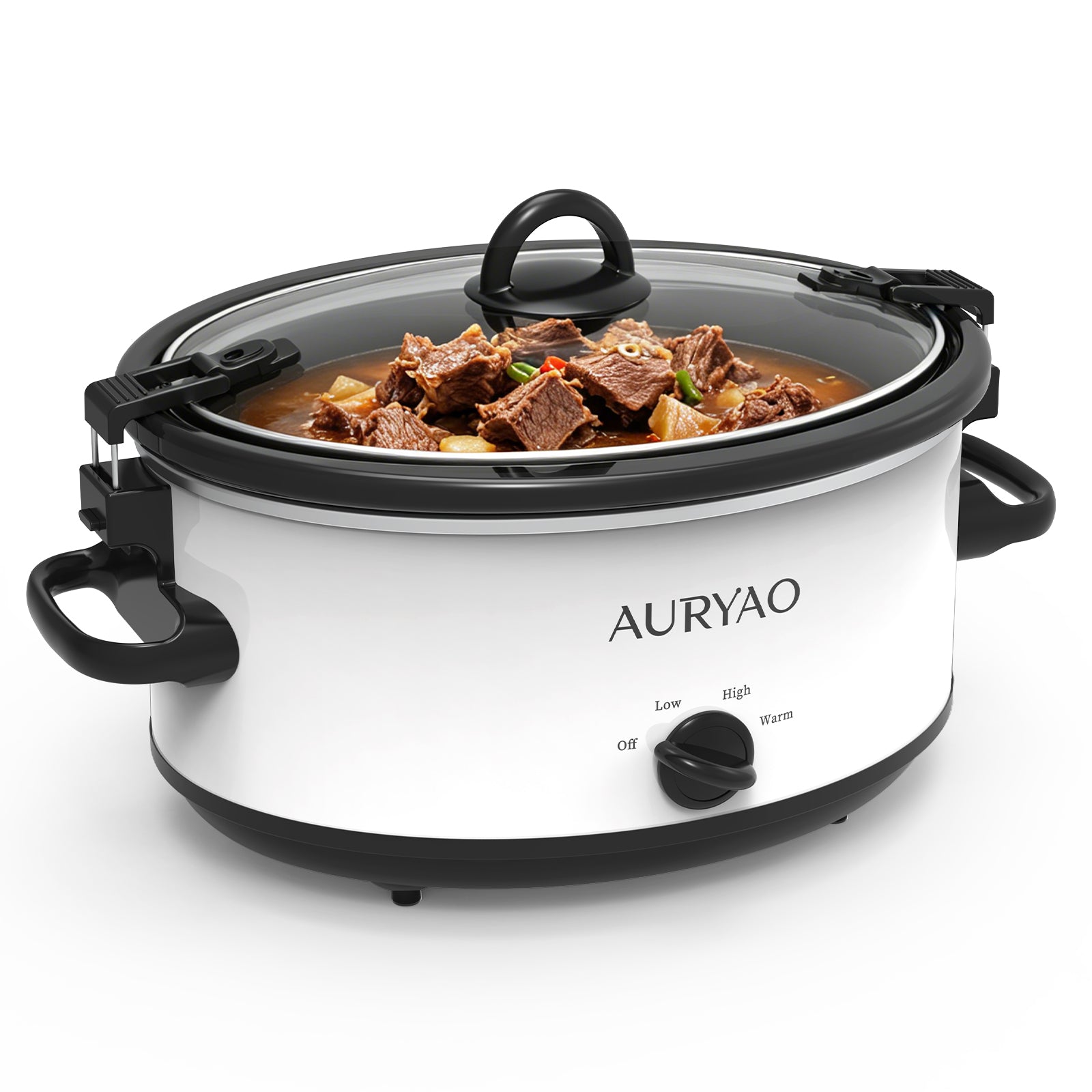 6QT Manual White slow-cookers