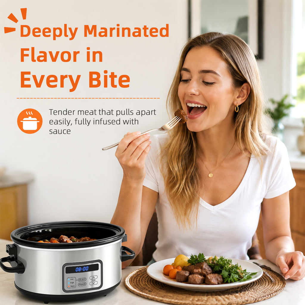 6QT DISPALY Sliver slow-cookers