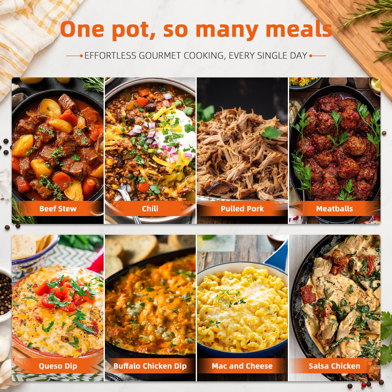 6QT Manual Green slow-cookers | Manual Controls with 3 Temperature Settings, Server People 3+, Dishwasher, Glass Lid
