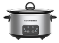4 Quart Oval Digital Slow Cooker, 5 Timer Modes, Dishwasher Safe