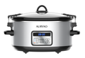 6 Quart Programmable Slow Cooker with Lid Clip, Adjustable Timer